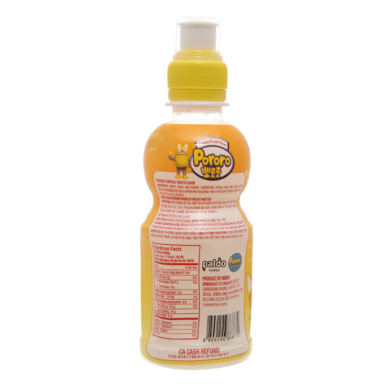  Nước trái cây Pororo vị trái cây chai  235ml 