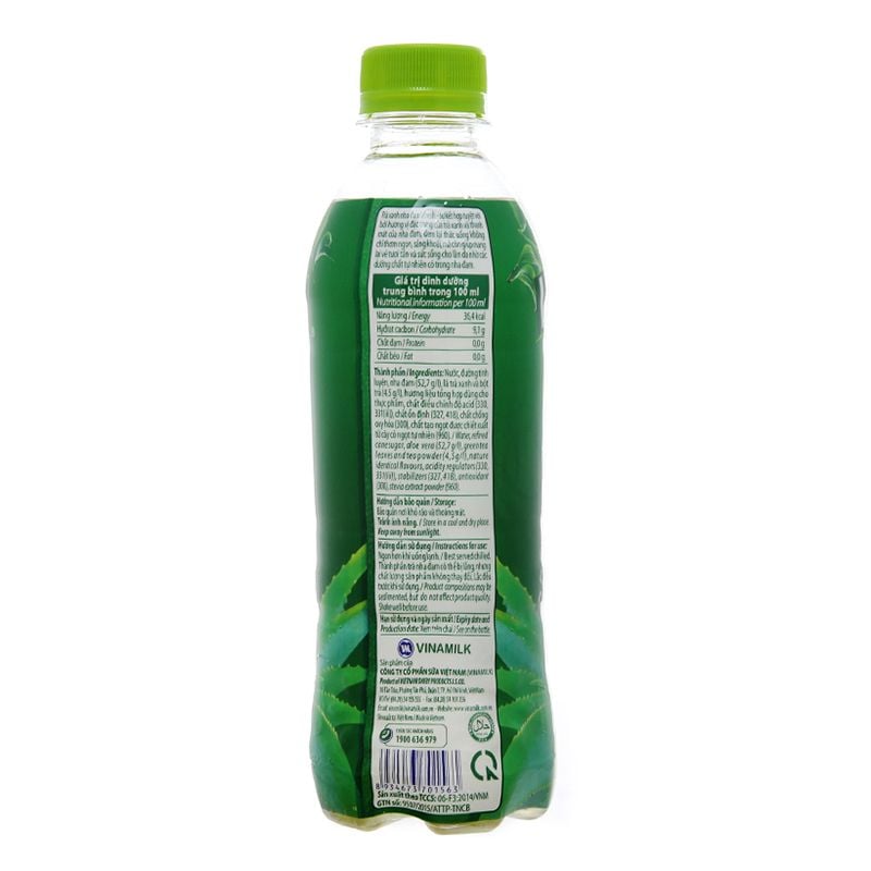  Nước trái cây Vfresh trà xanh và nha đam lốc 6 chai x 350ml 