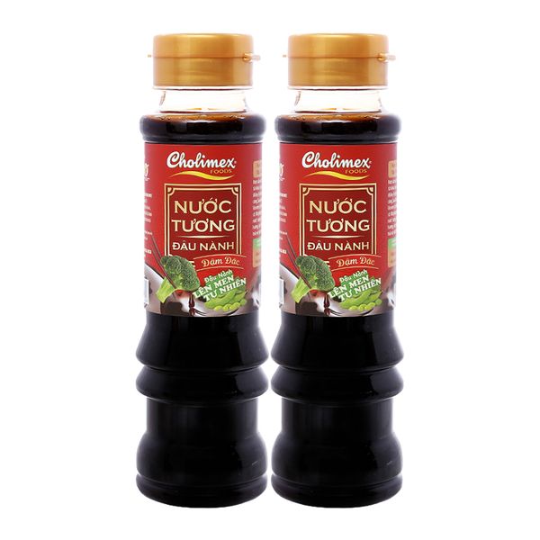  Nước tương đậu nành đậm đặc Cholimex bộ 2 chai x 150ml 