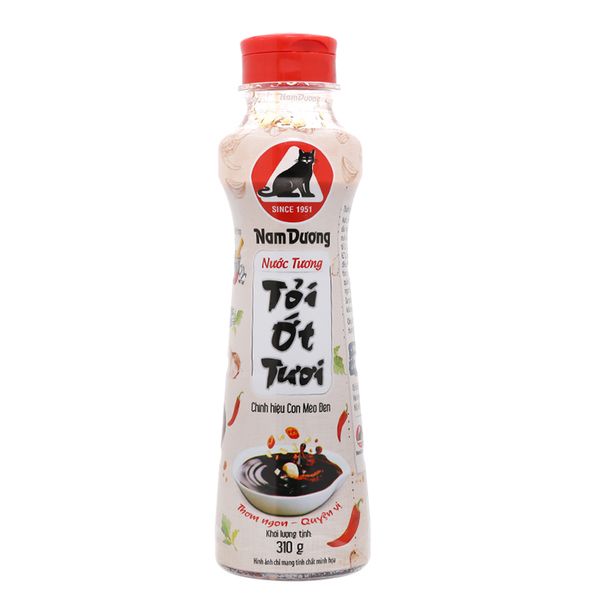  Nước tương tỏi ớt tươi Nam Dương chai 310g 