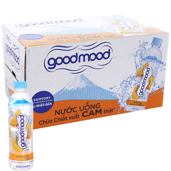  Nước uống Good Mood vị cam thùng 24 chai x 455ml 