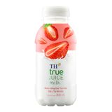  Nước uống sữa trái cây dâu tự nhiên TH True Juice Milk lốc 6 chai x 300 Ml 