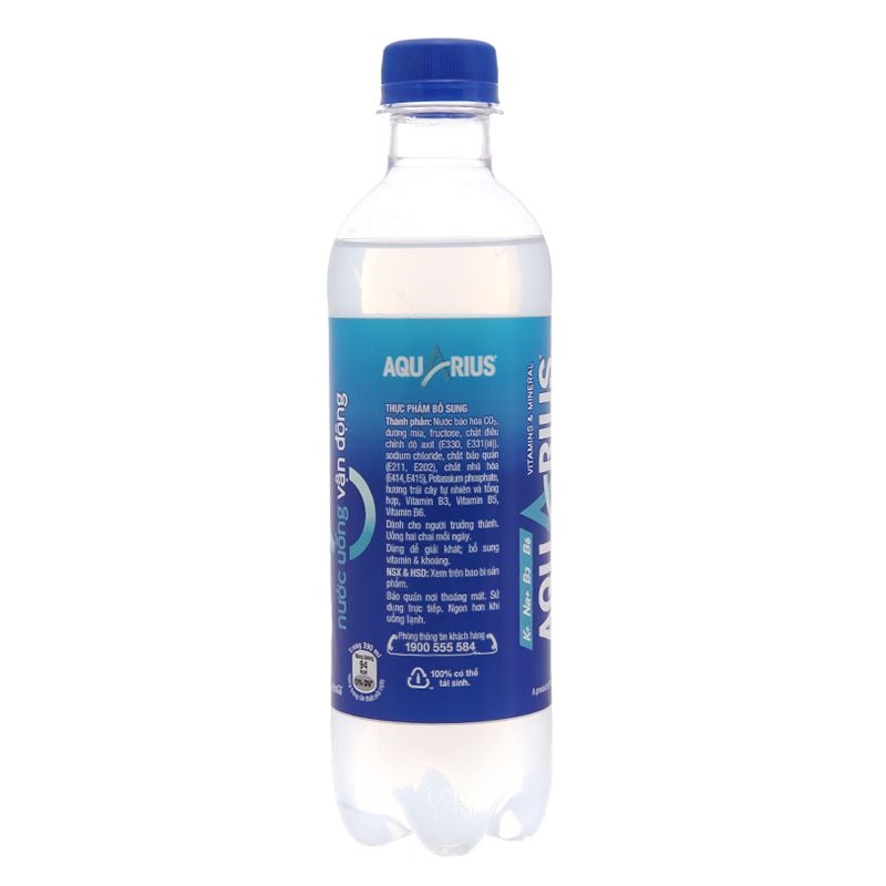  Nước uống vận động Aquarius thùng 24 chai x 390ml 
