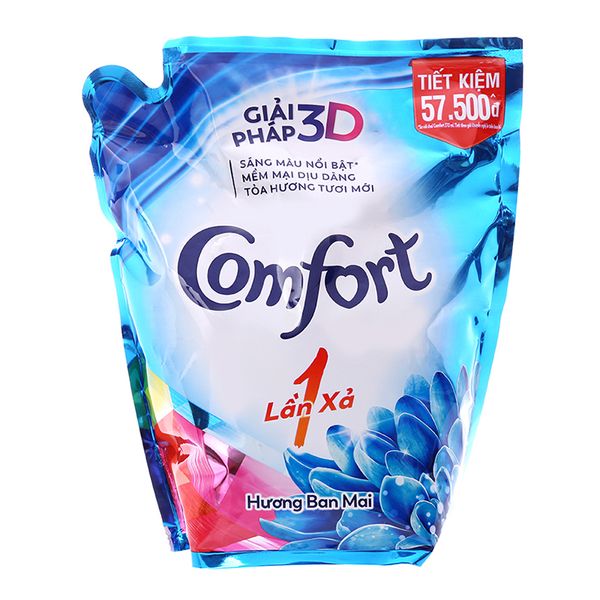  Nước xả vải Comfort một lần xả hương ban mai túi 2,6 lít 