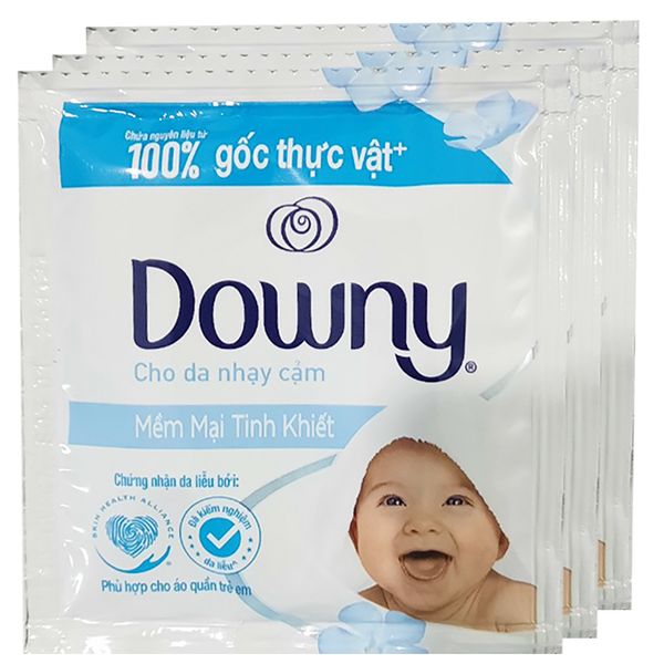  Nước xả vải Downy cho da nhạy cảm dây 10 gói x 21ml 