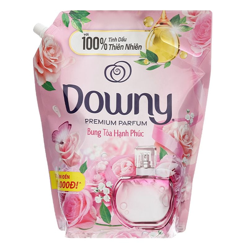  Nước xả vải Downy đóa hoa ngọt ngào túi 1,35 lít 