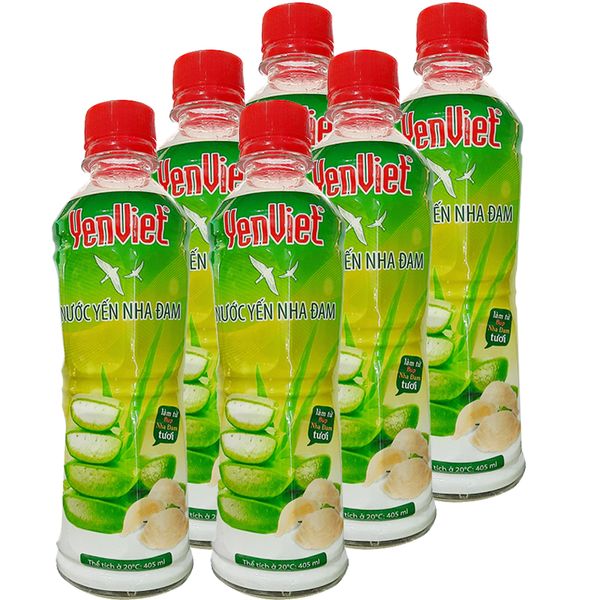  Nước yến nha đam Yến Việt lốc 6 chai x 405 ml 