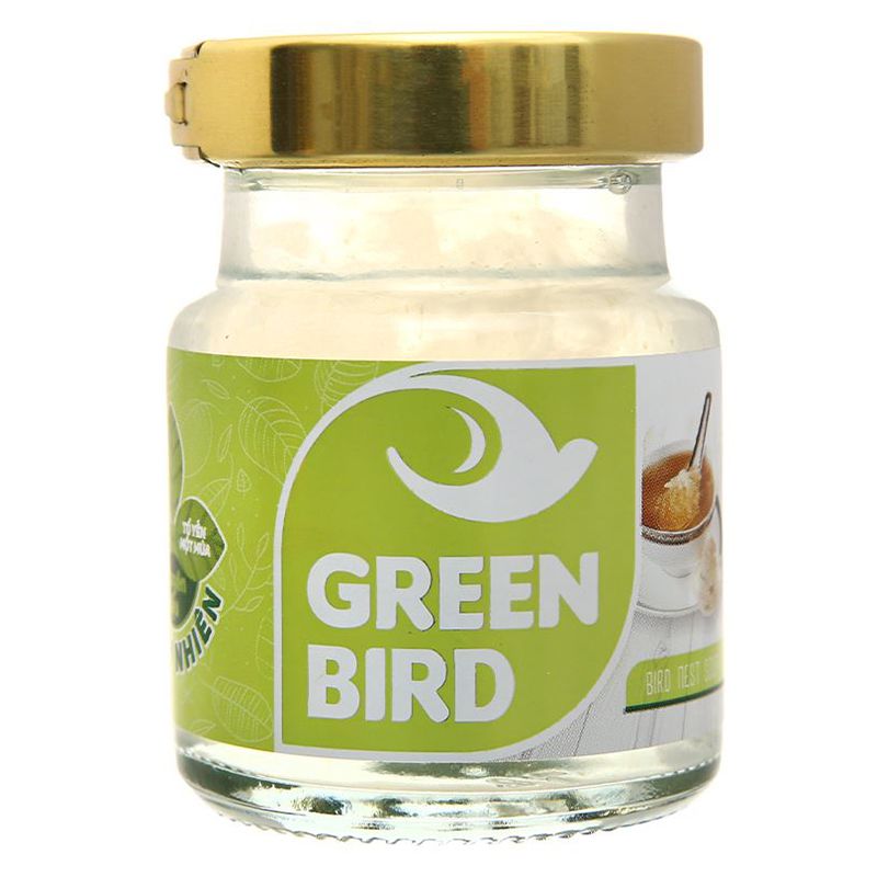  Nước yến sào chưng đường phèn Green Bird 15% yến hộp quà 6 hũ x 72g - Giá đại lý 