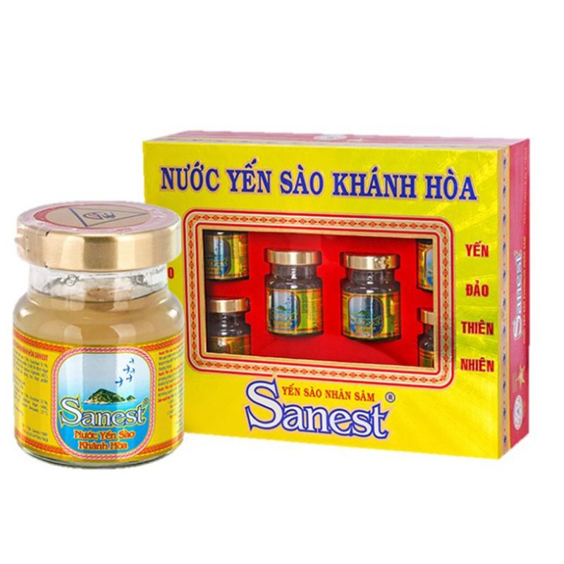  Nước yến sào Khánh Hoà Sanest nhân sâm hũ 70ml 