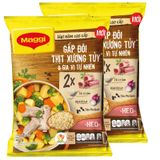  Hạt nêm cao cấp gấp đôi thịt xương tủy và gia vị tự nhiên Maggi bộ 2 gói x 400 g 