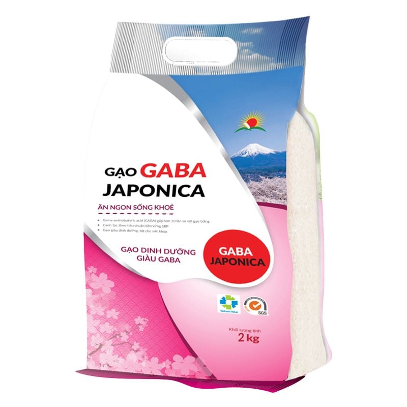  Gạo Gaba Japonica Hạt Ngọc Trời gói 2Kg 
