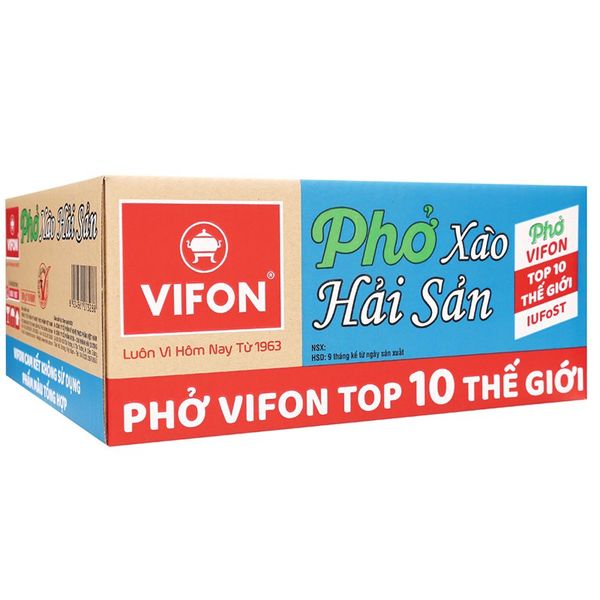  Phở xào hải sản Vifon thùng 18 khay 80g 