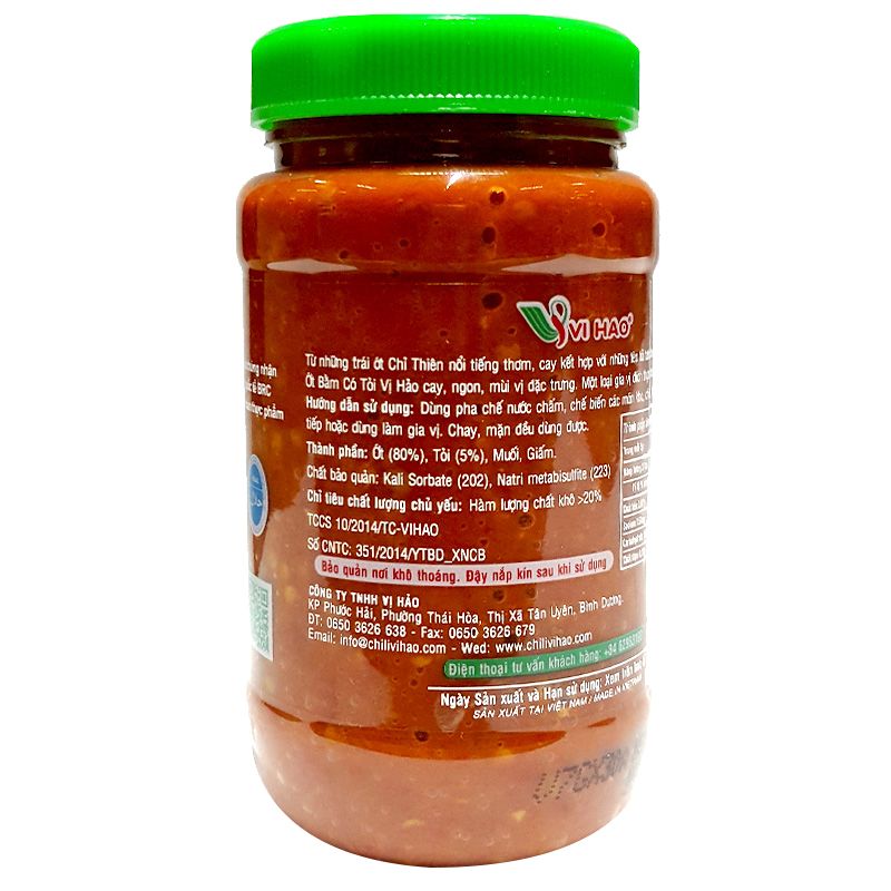  Ớt bằm có tỏi Vị Hảo hũ 510 g 