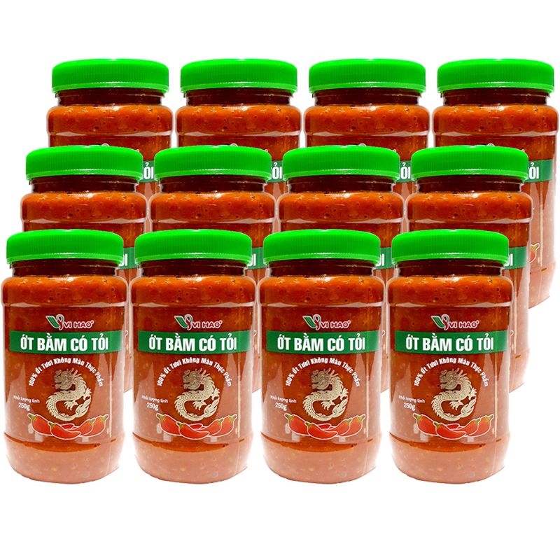  Ớt bằm có tỏi Vị Hảo hũ 510 g 