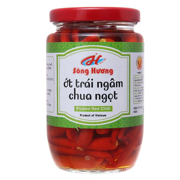  Ớt ngâm chua ngọt Sông Hương hũ 350g 