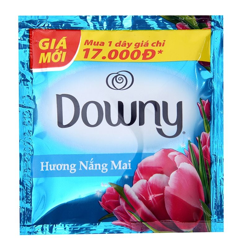  Nước xả vải Downy hương nắng mai dây 10 gói x 20ml 