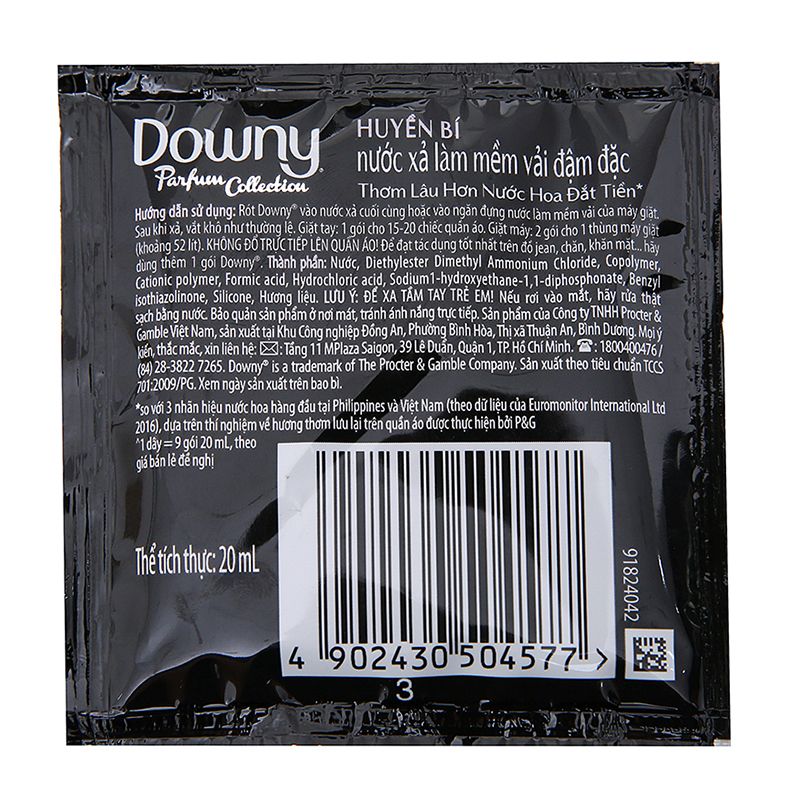 Nước xả vải Downy Parfum Collection huyền bí gói 20ml 