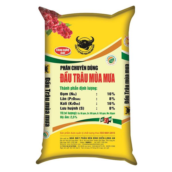  Phân  ĐẦU TRÂU Bình Điền mùa mưa bao 50 kg 