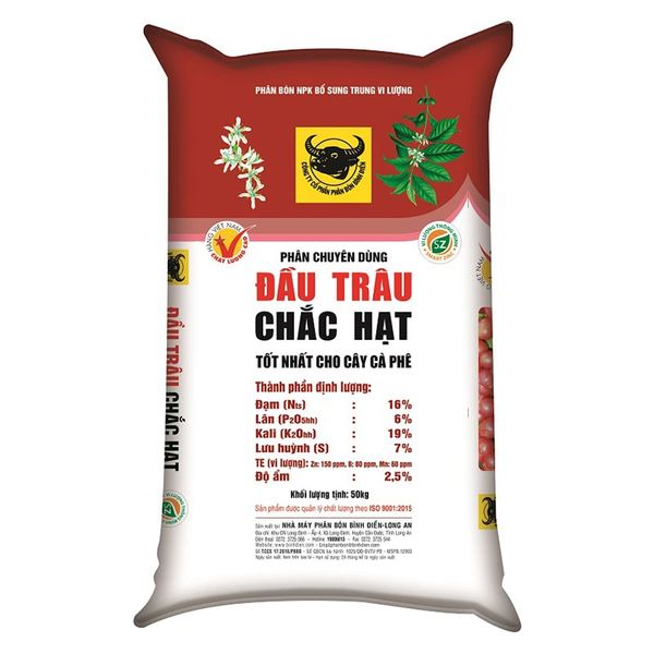  Phân bón ĐẦU TRÂU lúa bắp chắc hạt bao 50 kg 