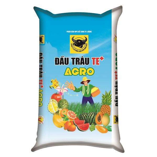  Phân bón ĐẦU TRÂU TE+ AGRO dùng cho hoa và cây ăn trái bao 50 kg 