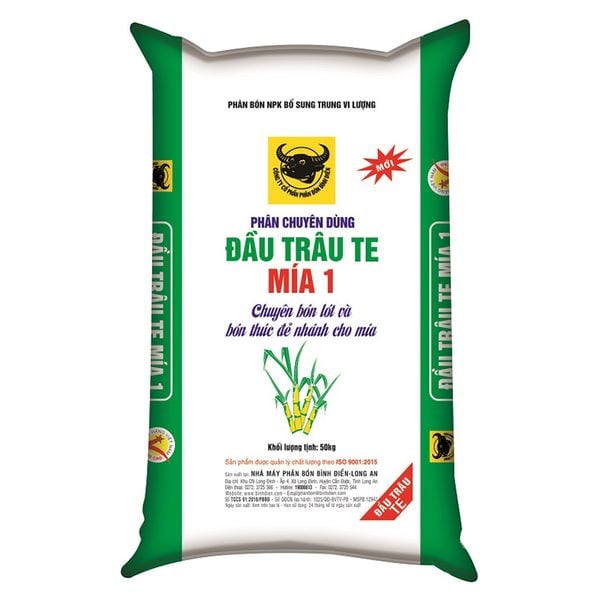  Phân bón ĐẦU TRÂU TE MÍA 1 giai đoạn đẻ nhánh bao 50 kg 