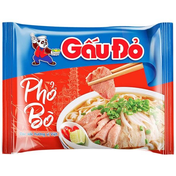  Phở bò Gấu Đỏ gói 65g 