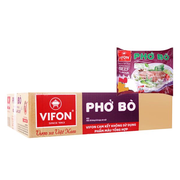  Phở bò Vifon thùng 30 gói x 65g 