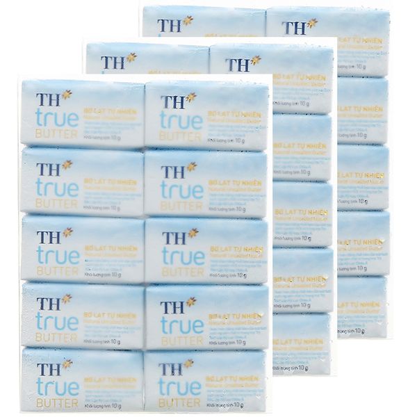  Phô mai tự nhiên TH True Butter 10 viên bộ 3 gói 100g 