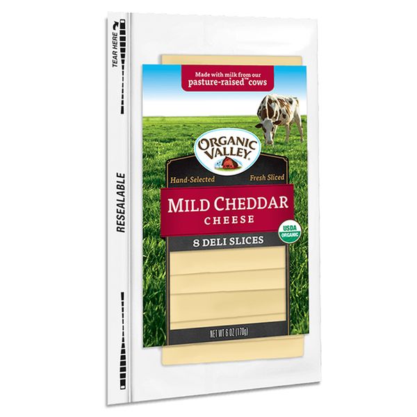  Pho mát hữu cơ Organic Valley Mild Cheddar dạng lát gói 170g 