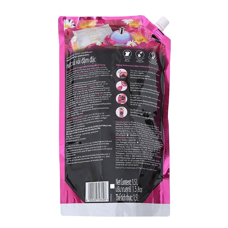  Nước xả vải Downy Premium Parfum tươi trẻ túi 1.5 lít 