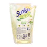  Nước rửa chén Sunlight Extra thiên nhiên muối khoáng và lô hội túi 2,1 kg 