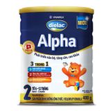  Sữa bột Dielac Alpha 2 cho trẻ từ 6 đến 12 tháng lon 400g 