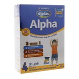  Sữa bột Dielac Alpha 4 cho trẻ từ 2 đến 6 tuổi hộp giấy 400g 