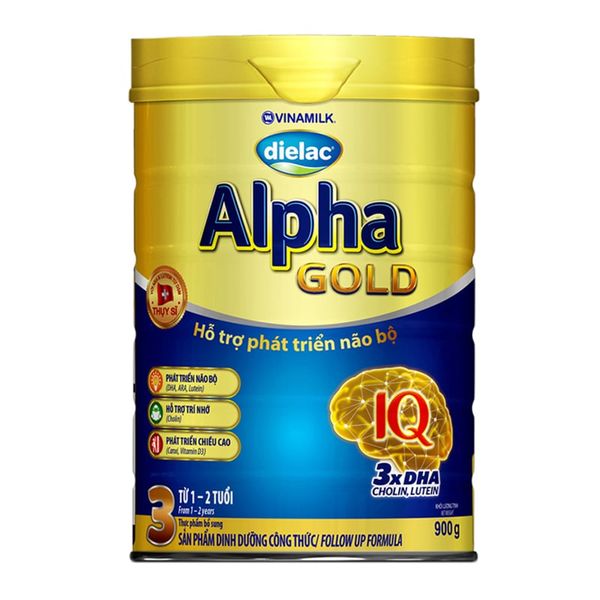  Sữa bột Dielac Alpha Gold 3 cho trẻ từ 1 đến 2 tuổi lon 900g 