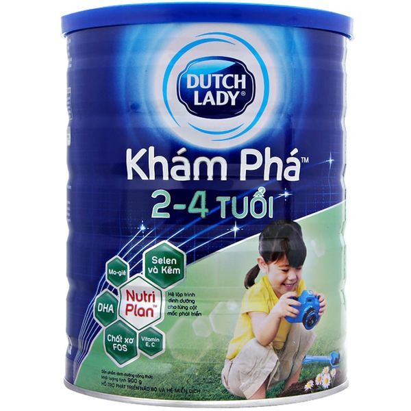  Sữa bột Dutch Lady khám phá cho trẻ từ 2 đến 4 tuổi lon 900g 