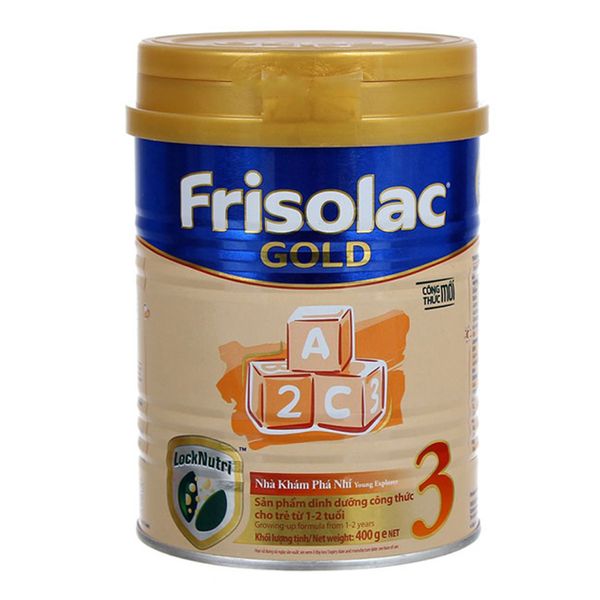  Sữa bột Frisolac Gold 3 cho trẻ từ 1 đến 2 tuổi lon 400 g 