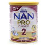  Sữa bột hộp Nan PRO Probiotics 2 cho trẻ từ 6 đến 12 tháng lon 800g 