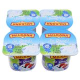  Sữa chua Milkana vị dâu trái cây lốc 4 x 100g 