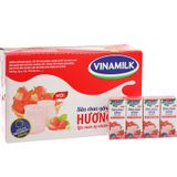  Sữa chua uống Vinamilk hương dâu thùng 48 hộp x 170ml 