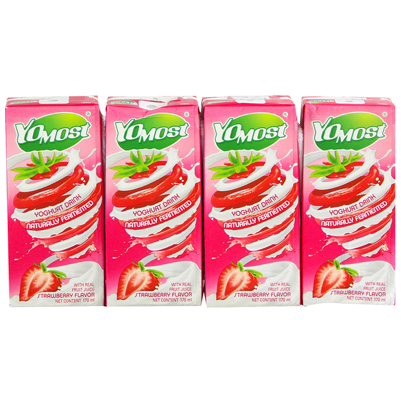 Sữa chua uống YoMost vị dâu thùng 48 x 170ml – Chuỗi Tạp Hóa Việt ...