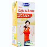  Sữa đậu nành Vinamilk canxi thùng 12 hộp x 1 lít 