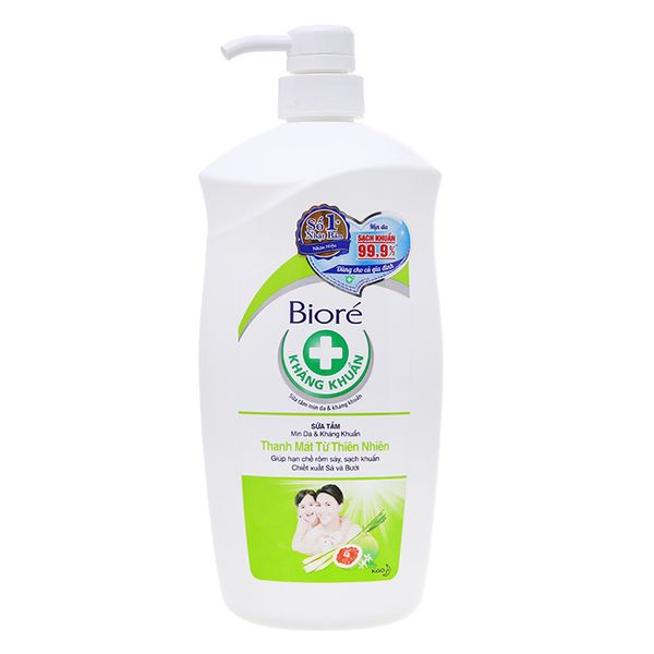  Sữa tắm Biore thanh mát từ thiên nhiên chai 800g 