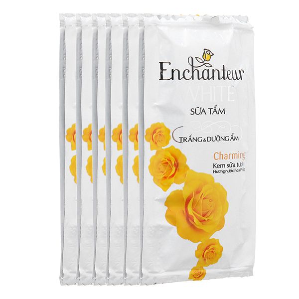  Sữa tắm Enchanteur Deluxe Charming kem sữa tươi 6g x 10 gói 