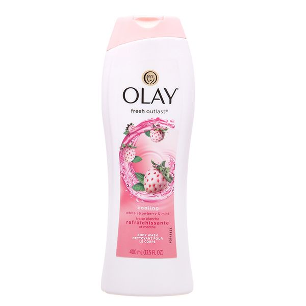  Sữa tắm Olay Fresh Outlast hương dâu và bạc hà chai 400ml 