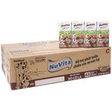  Sữa tiệt trùng NutiFood Nuvita socola thùng 48 hộp x 180ml 