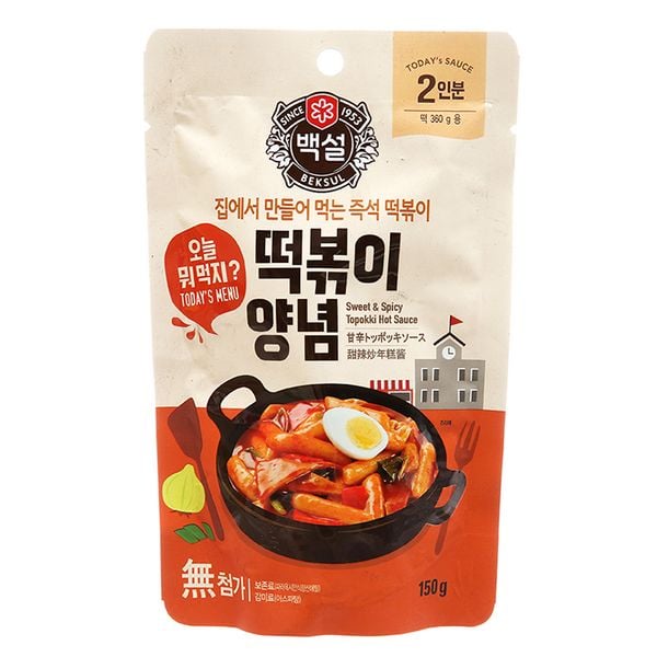  Sốt nấu Tokbokki Beksul gói 150g 