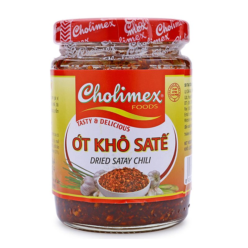  Sa tế ớt khô Cholimex bộ 2 hũ x 100g 