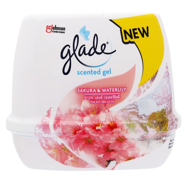  Sáp thơm Glade hương hoa anh đào và lily hộp 180g 