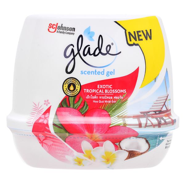  Sáp thơm Glade hương hoa quả nhiệt đới hộp 180g 