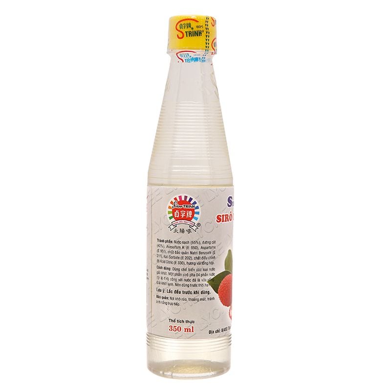  Si rô Trinh hương vải chai 350ml 